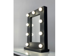 Настольное гримерное зеркало 60х45 с подсветкой лампами