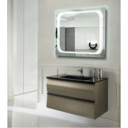 Зеркало в ванную комнату с подсветкой Атлантик 80х80 см