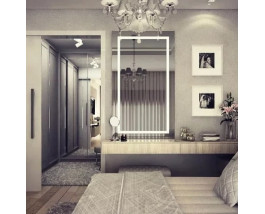Зеркало вертикальное в спальню с подсветкой Манали